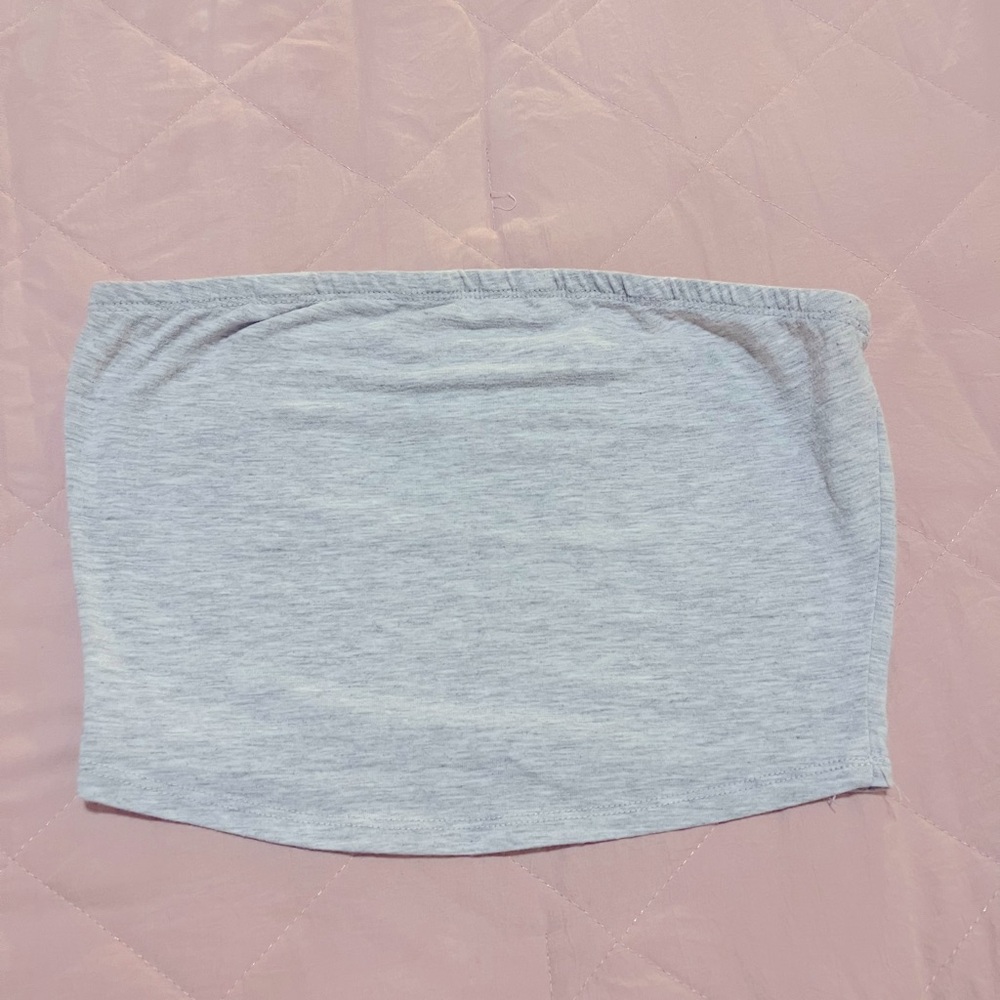 grey tube top ✨💐